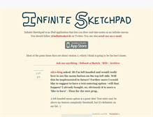 Tablet Screenshot of infinite-sketchpad.com